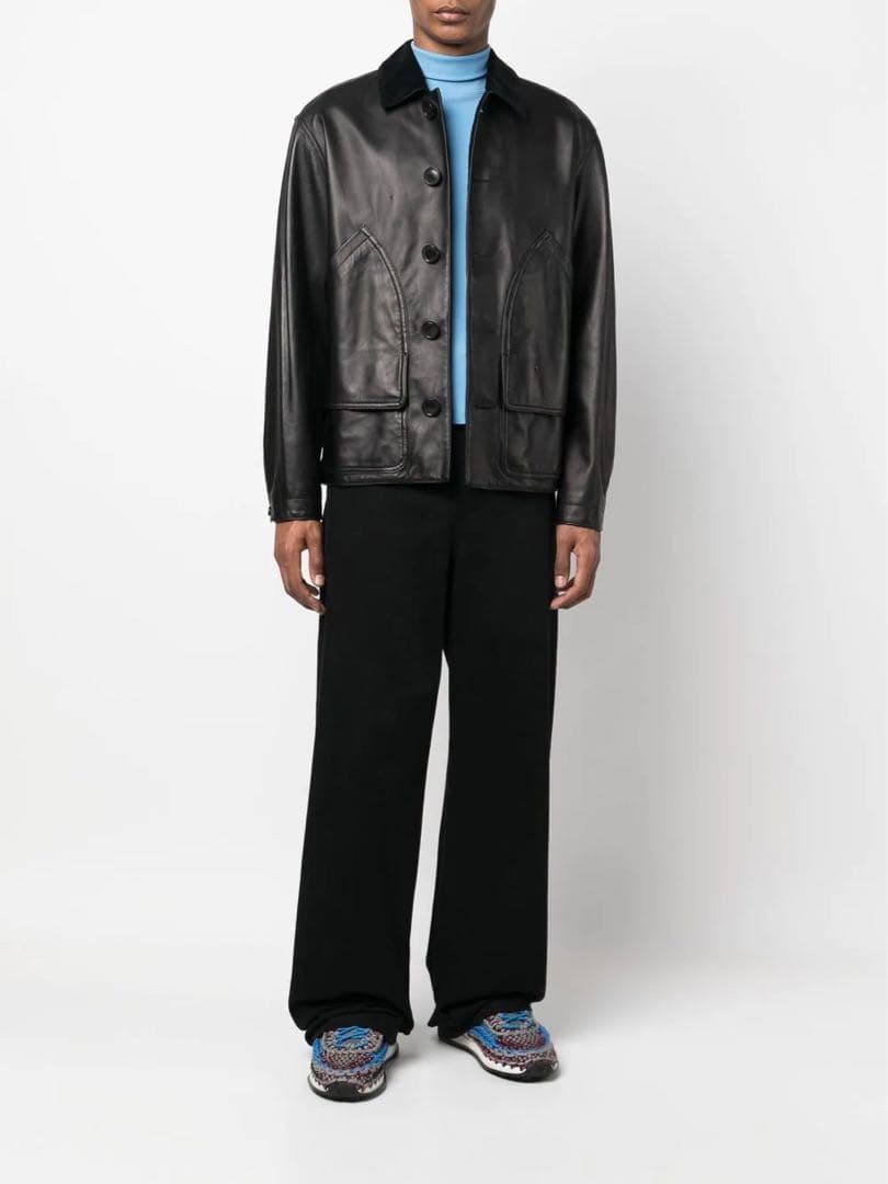 値下げ不可 マルニ marni レザージャケット 50 定価456,500円 - メルカリ