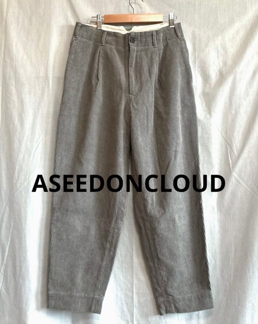 美品★ASEEDONCLOUD★Handwerker コーデュロイ パンツ ASEEDONCLOUD (Handwerker) HW wide trousers / Corduroy - Off white