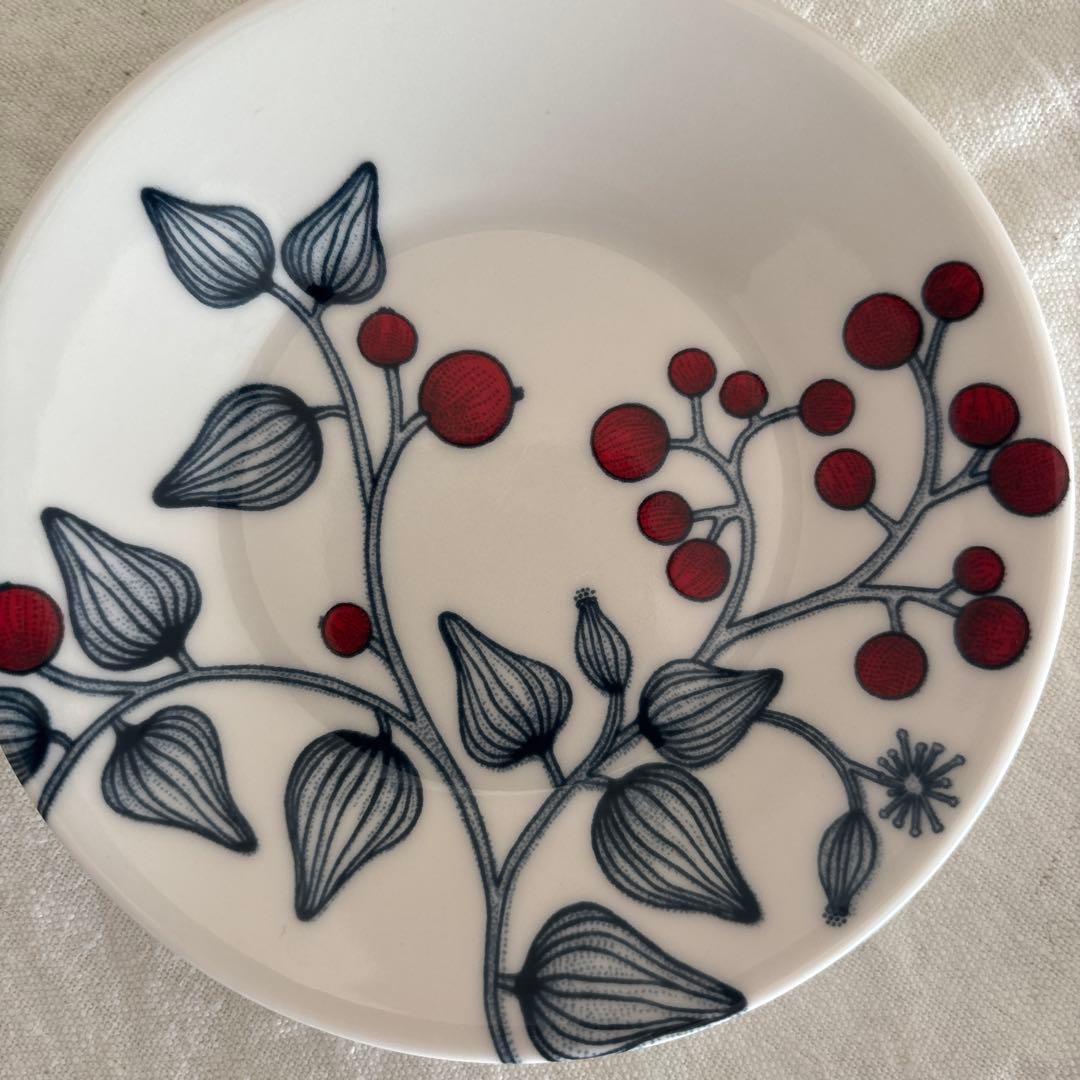 ARABIA　ルノ　フロストベリー　プレート　11.5cm　5枚セット