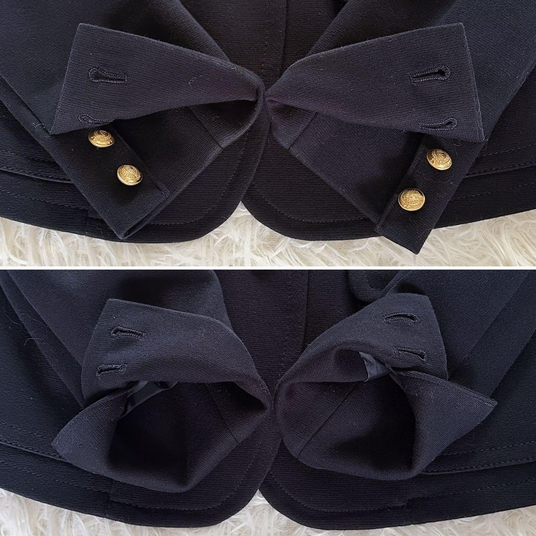 バーバリーブルーレーベル】金ボタン テーラードジャケット 襟裏ピンク