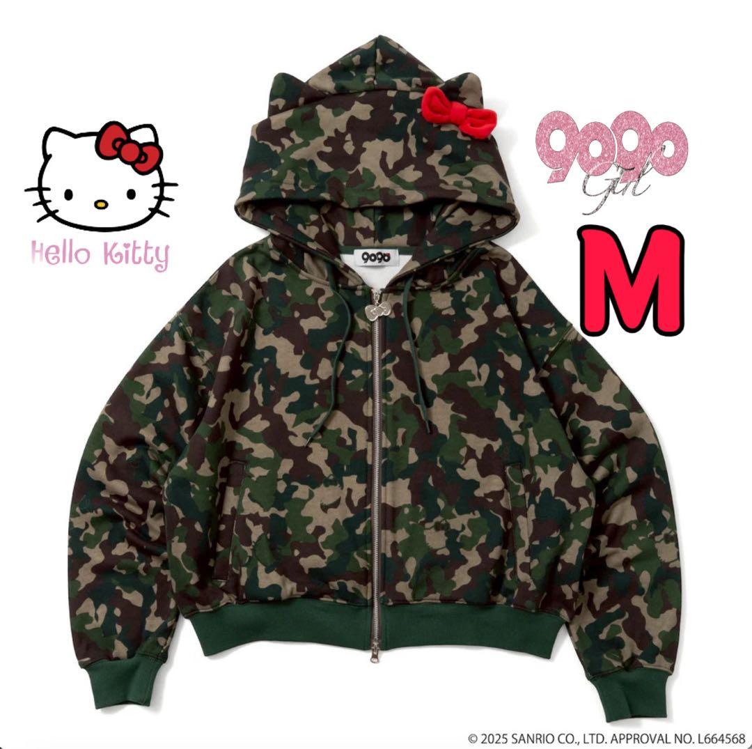 9090 girl ×HELLO KITTY Eared Zip Hoodie - メルカリ