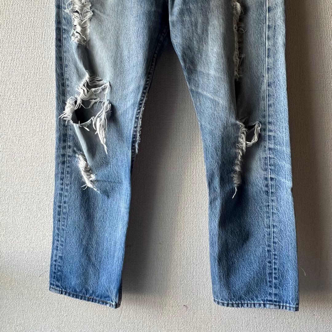 90s USA製 Levi's 501 ゴールデンサイズ ダメージ グランジ - メルカリ
