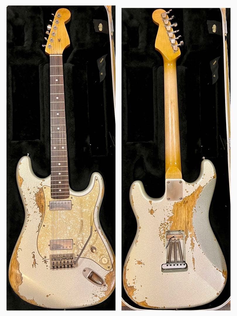 ハードレリック60sストラトタイプ/ アルニコミニハムバッカー/シルバー