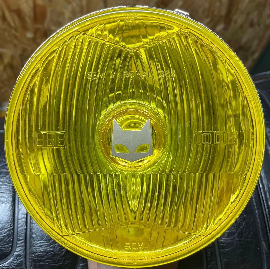 マーシャル 888 160パイ　レンズ 単品 イエロー160ミリ　ヘッドライト 888ドライビングランプ フルキット イエローレンズ ブラックケース