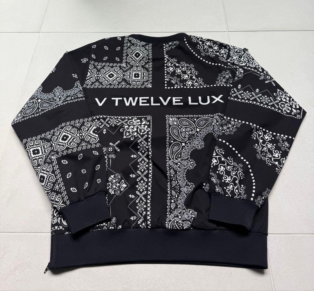 V TWELVE LUX バンダナ柄クルーネックジャケット Lサイズ スポーツ