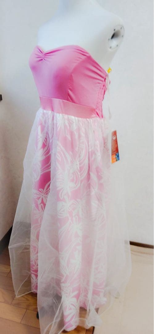 【レイ】ストラップレス レースドレス21枚 Discount サテン レース ストラップレス 膝丈 コルセット ウェディング