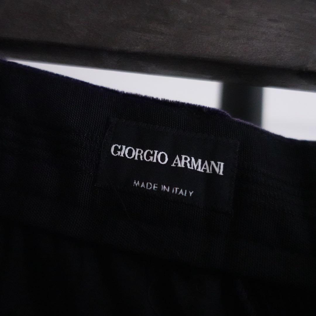 GIORGIO ARMANI レーヨンシルクナイロン コーデュロイトラウザーズ