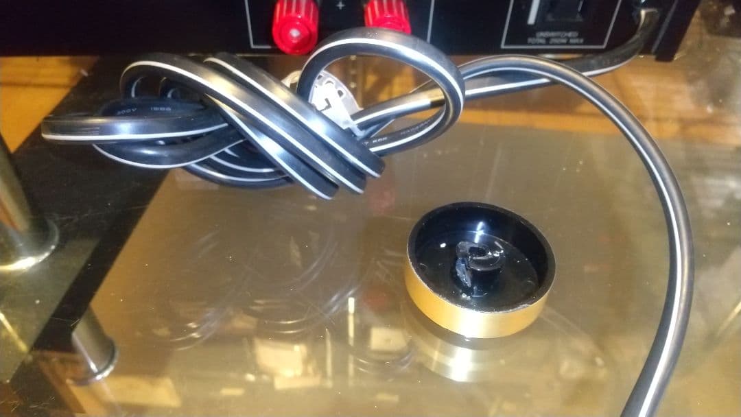 SANSUI AU-α607 プリメインアンプ 右前インシュレータ外れ 現状品