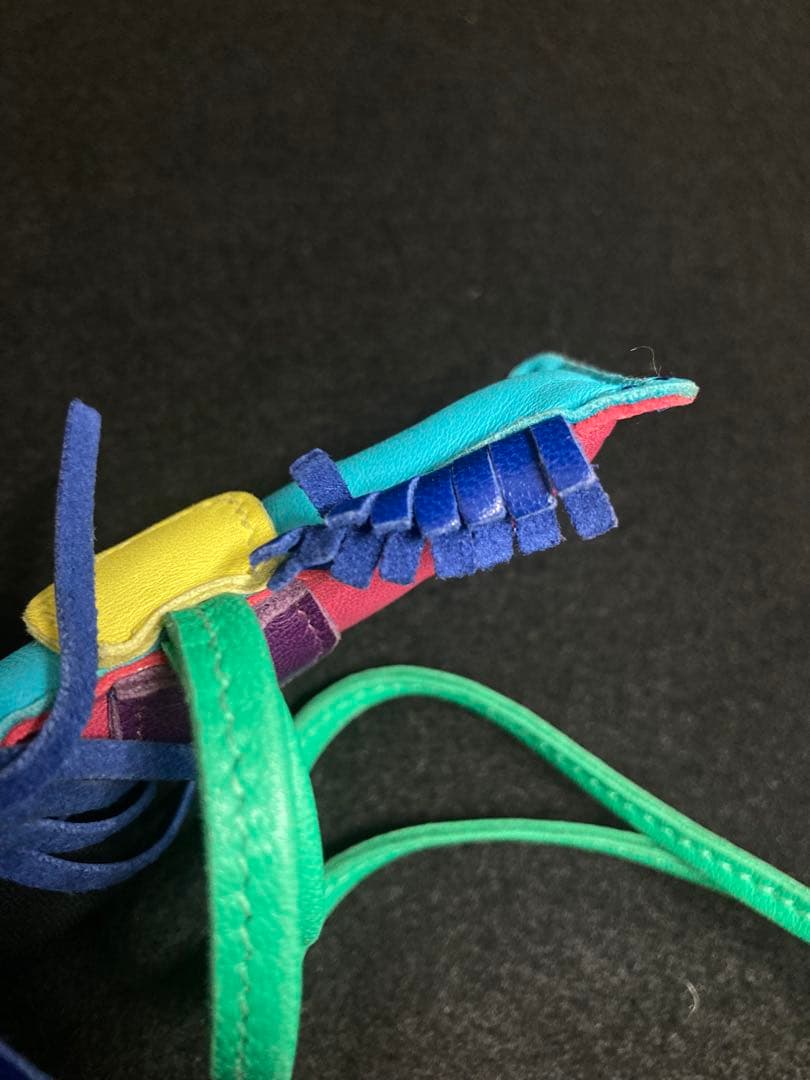 エルメス ロデオPM 希少 片面色違い ブルー パープル アウト