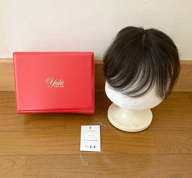 WIG YUKI ユキ 人毛40％MIX 高級トップピース ナチュラルブラック
