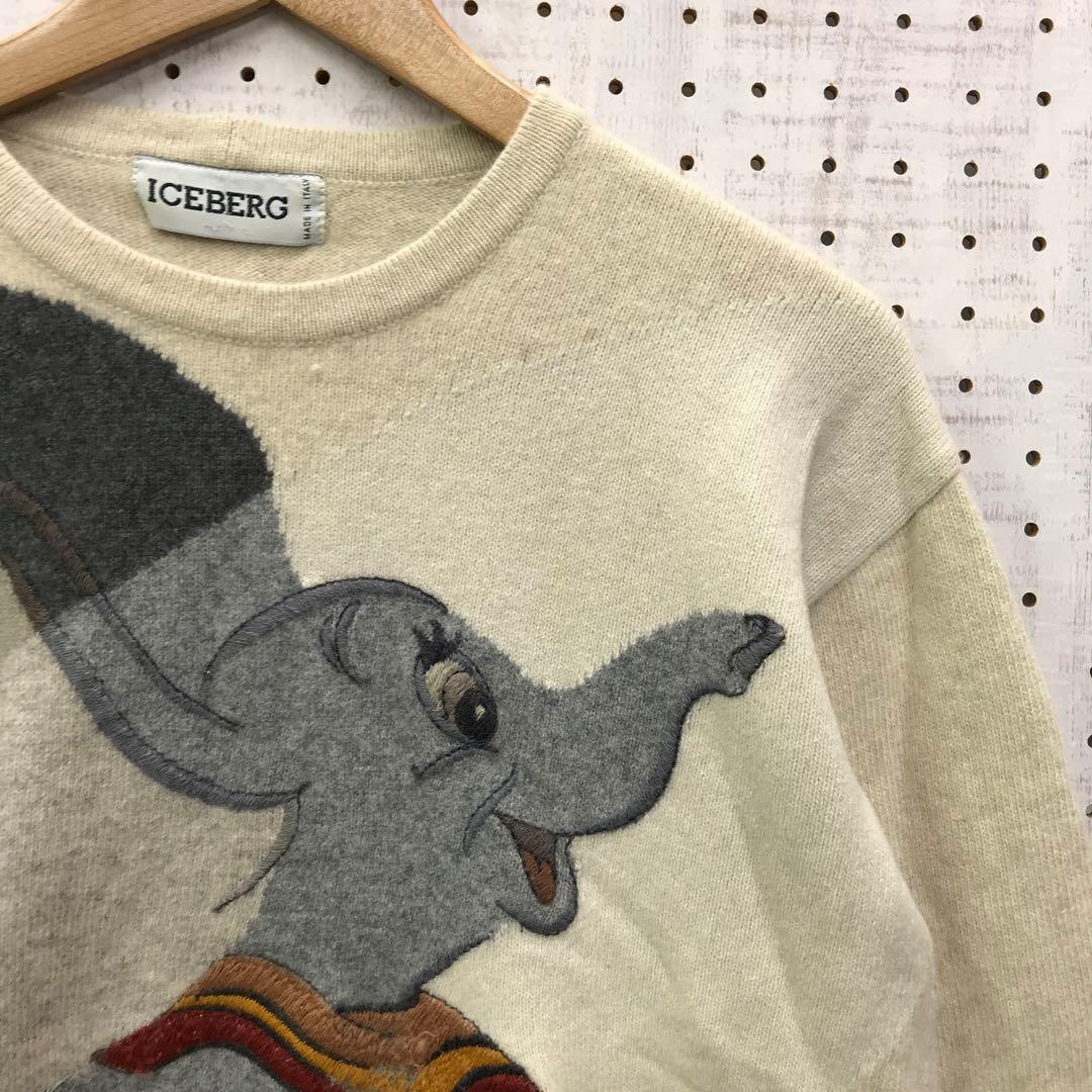 ICEBERG ダンボ 刺繍 ニット セーター オールド 90s イタリア製 - メルカリ
