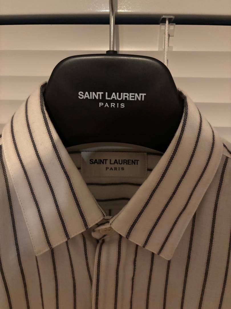 SAINT LAURENT ストライプ長袖シャツ サイズ36