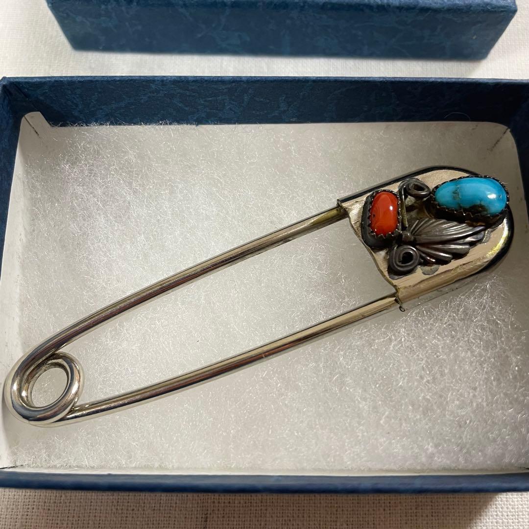 インディアンジュエリー ストールピン ターコイズ タオスインディアン