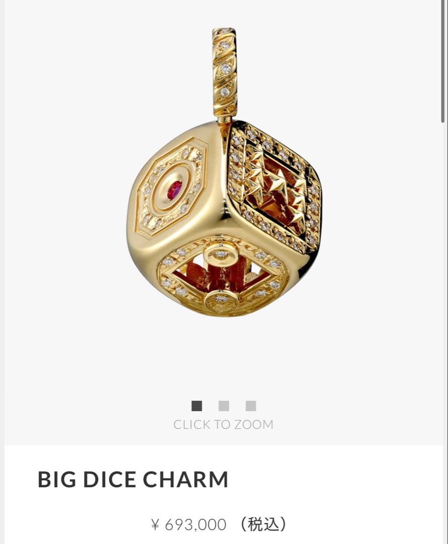 BB　新品同様 SJX BIG DICE CHARM BIG DICE CHARM(5ZC0197)｜SJX公式ONLINE STORE
