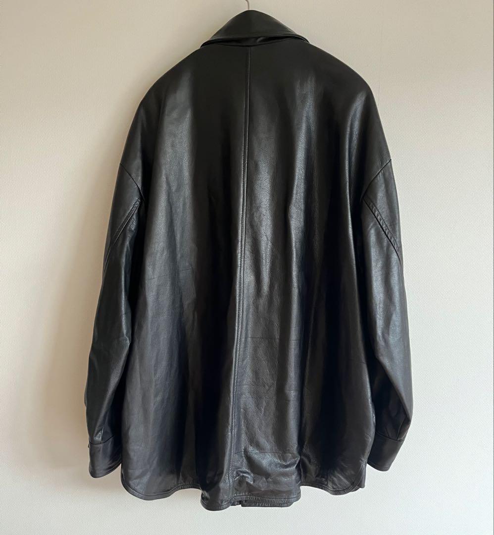 Sisii Bshop別注 レザーシャツ Black M