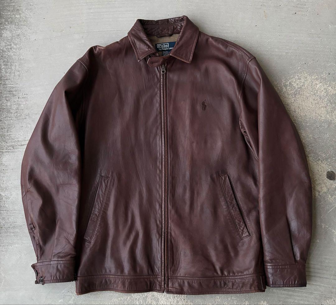希少 Sサイズ ラルフローレン ポニー刺繍 レザージャケット スイングトップ m54809915043_1.jpg?1764695348