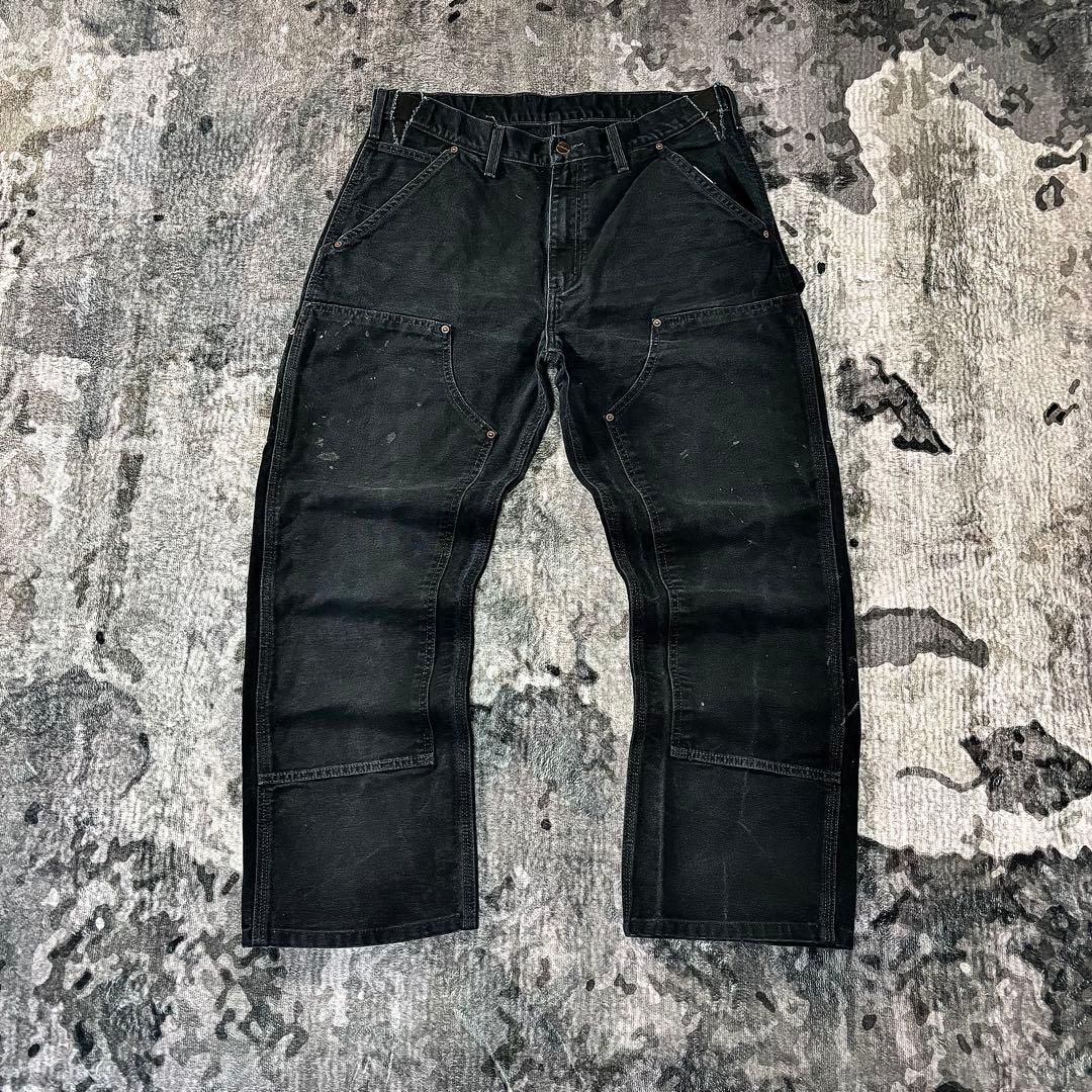 超スペシャル 状態◎ ブラックフェード ダック地 厚手 ゆるだぼ 一点物 美品 Saint Mxxxxxx (セントマイケル) HOODIE DBL FACE SM-YS1-0000-041 (SM