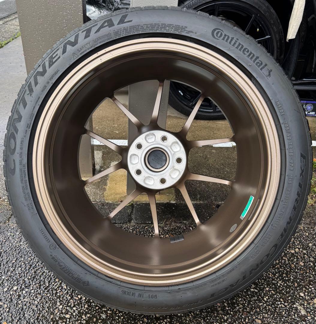 BBS RIA 033 18x8.5 48 5/114.3とコンチネンタルタイヤ - メルカリ
