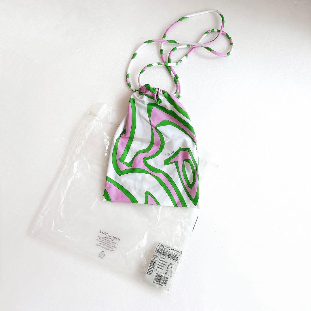 新品☆EMILIO PUCCI ビキニ IT42 ピンク×グリーン - メルカリ