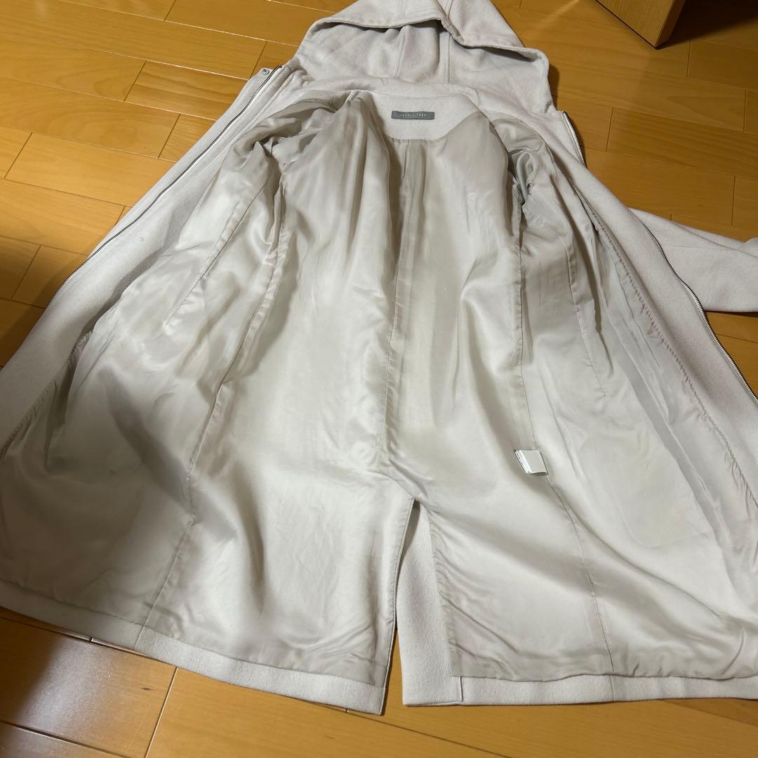 ほっちゃん様専用】theory luxe フード付きロングコート アイボリー
