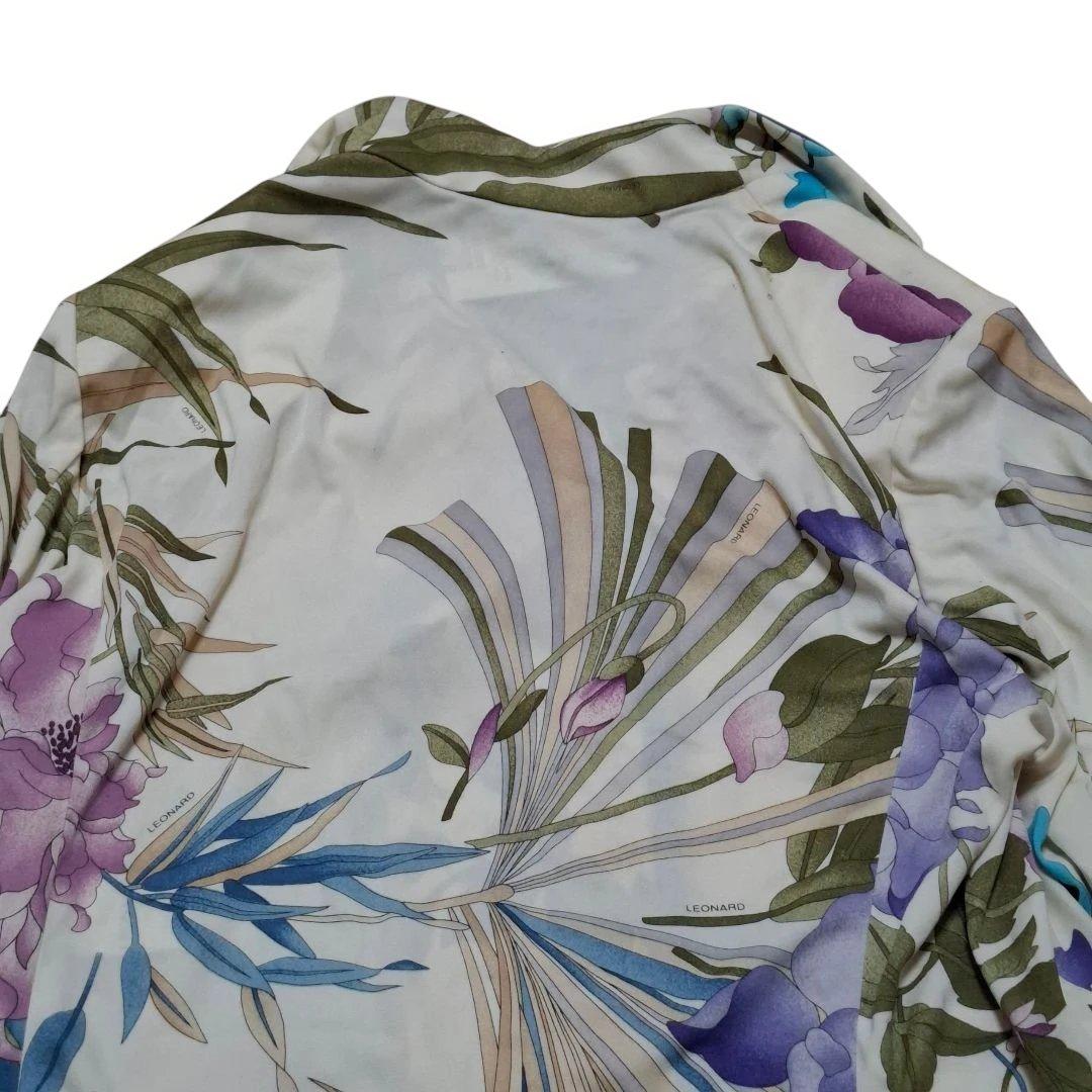 レオナール ジャケット 花柄 LL 難あり タグ付き M109557286