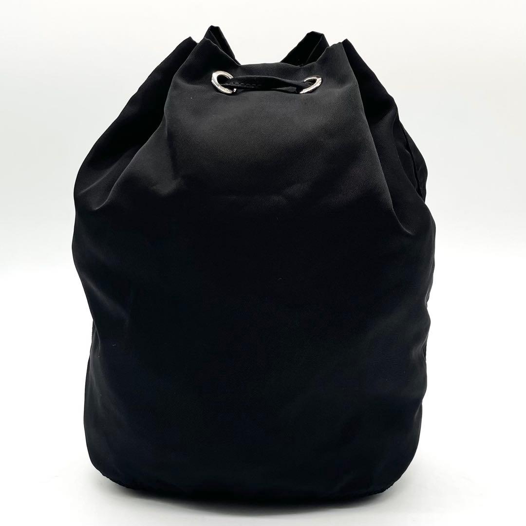 極美品✨プラダ ポーチ 巾着 ナイロン サフィアーノ ブラック 近年