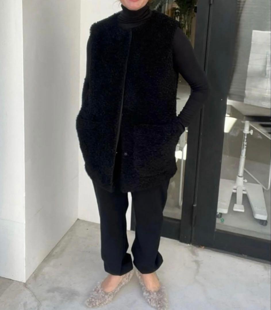 JULY NINE ファーベスト Sサイズ ブラック美品 - メルカリ