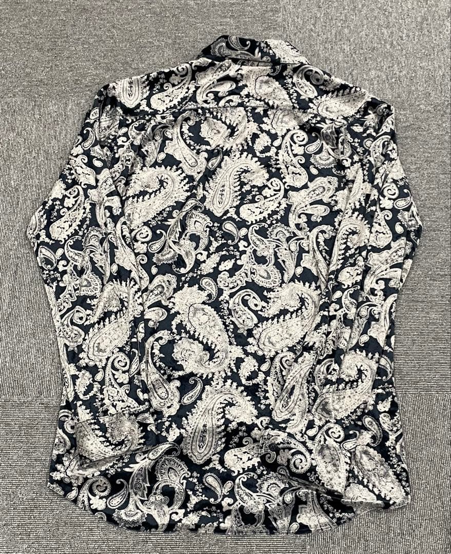 イマイアキノブ氏着 RG VELOUR SHIRT PAISLEY 新品NAVY - メルカリ