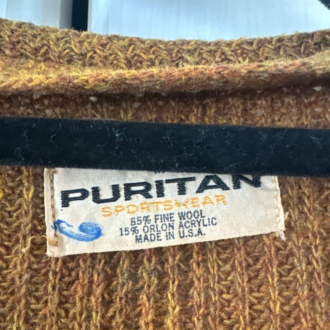 60s PURITAN melange wool cardigan USA製 - メルカリ