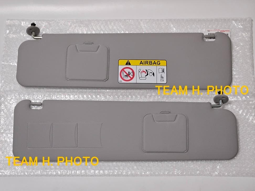 200系ハイエース　スーパーGL　純正サンバイザー　左右セット　ワイド用　グレー ☆ トヨタ 純正 新品 サンバイザー左右 200系ハイエース スーパーGL