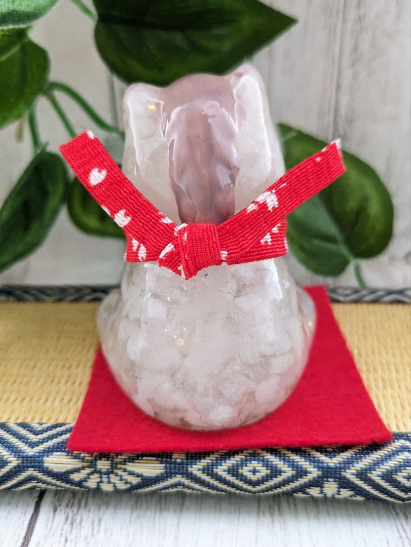 【次男坊です。】白水晶の午年おうまちゃん形オルゴナイト☆他２点