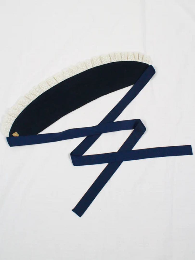 Victorian maiden ハーフボンネット 黒レース vintageレースレジメンハーフスリーブドールドレス - Victorian maiden