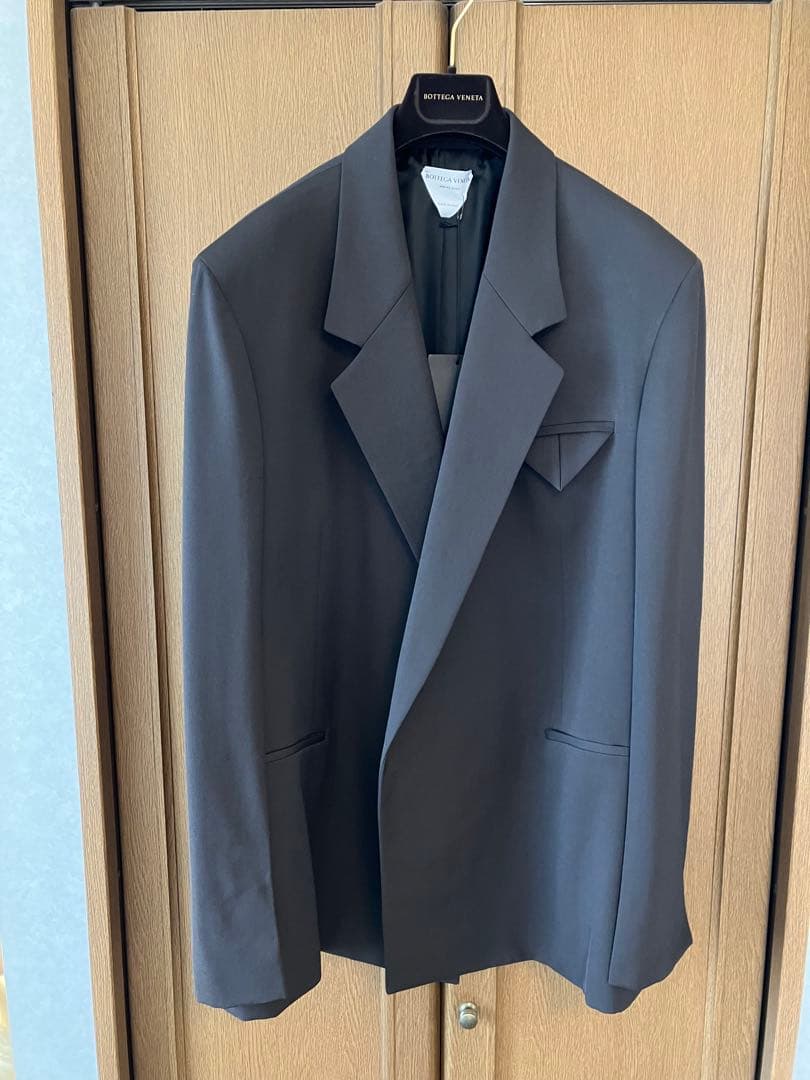 値下げ【新品】ボッテガヴェネタ ボタンレスダブルブレストジャケット_