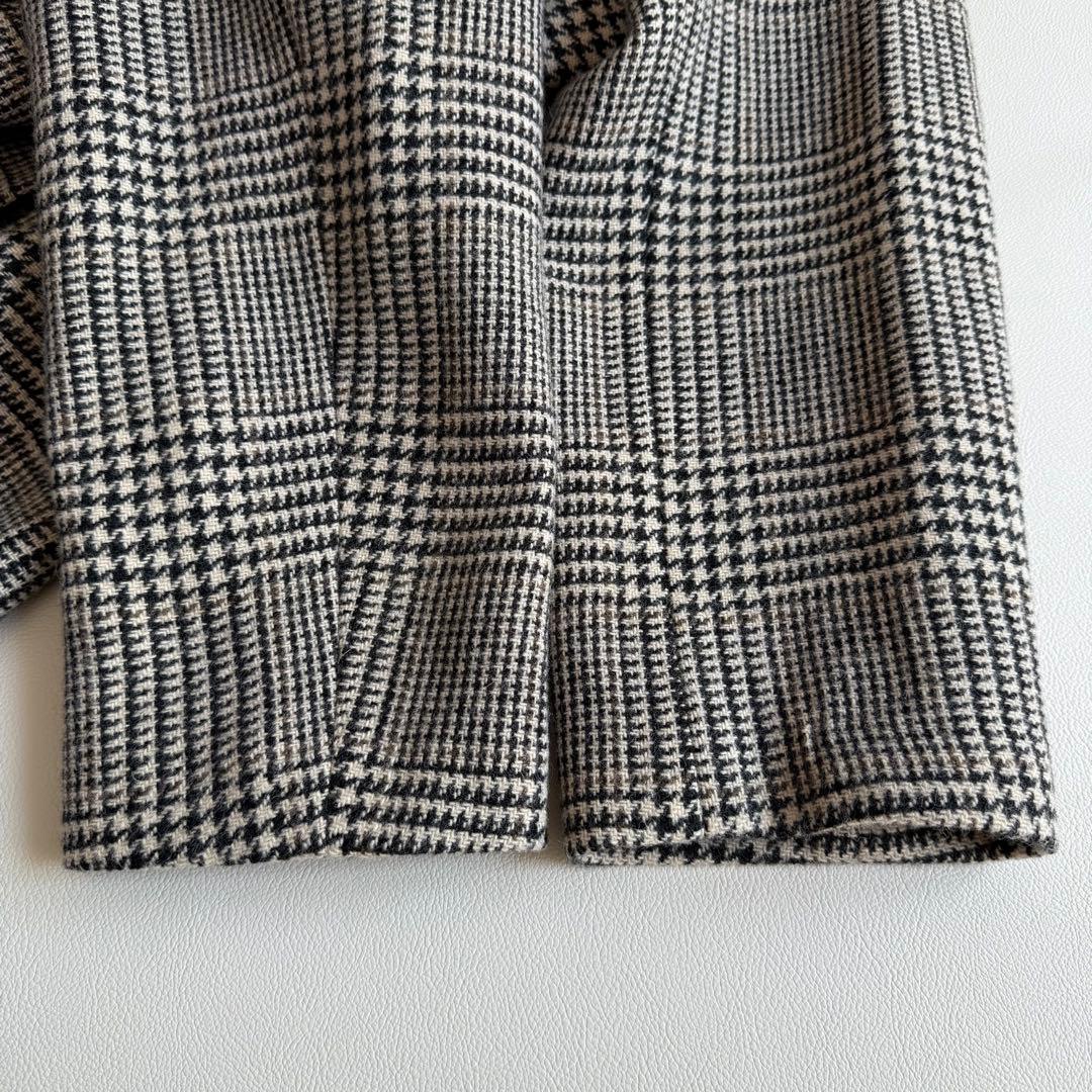 美品 アパルトモン チェックダブルコート lisiere ドゥーズィエム