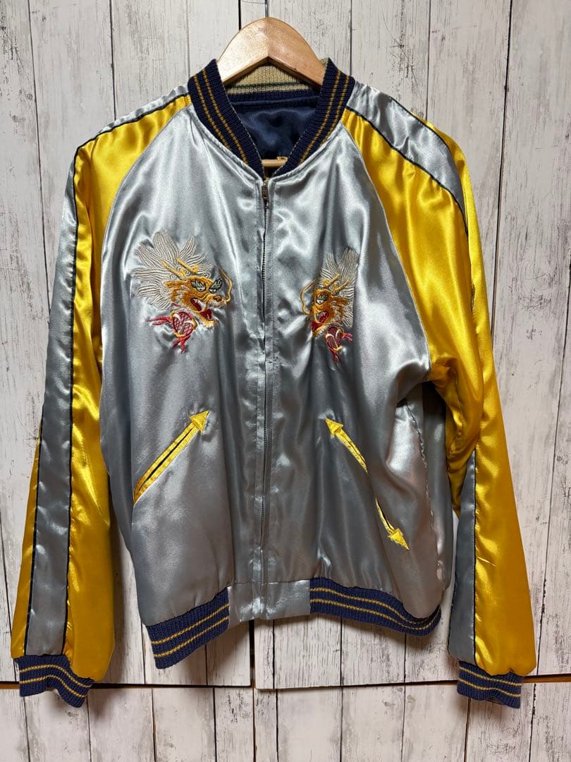 テーラー東洋 スカジャン 舞妓 五重塔 ヨコタ リバーシブル スカル L