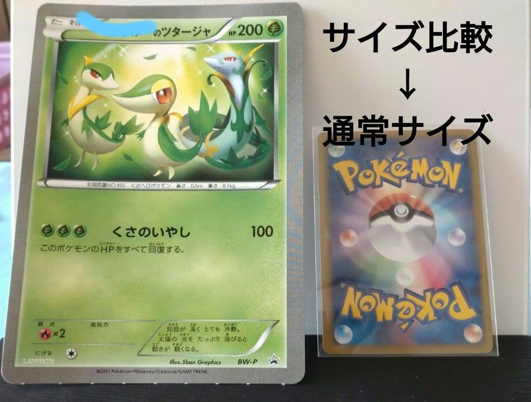 ジャンボ ポケモンカード◇LAWSON企画◇◯◯のツタージャ◇非売品