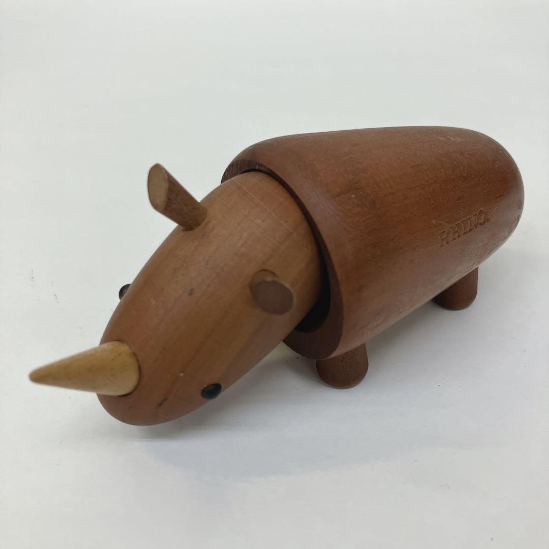 千趣会 ロイヤルペット サイ 木彫り 置物 ヴィンテージ ディスプレイ