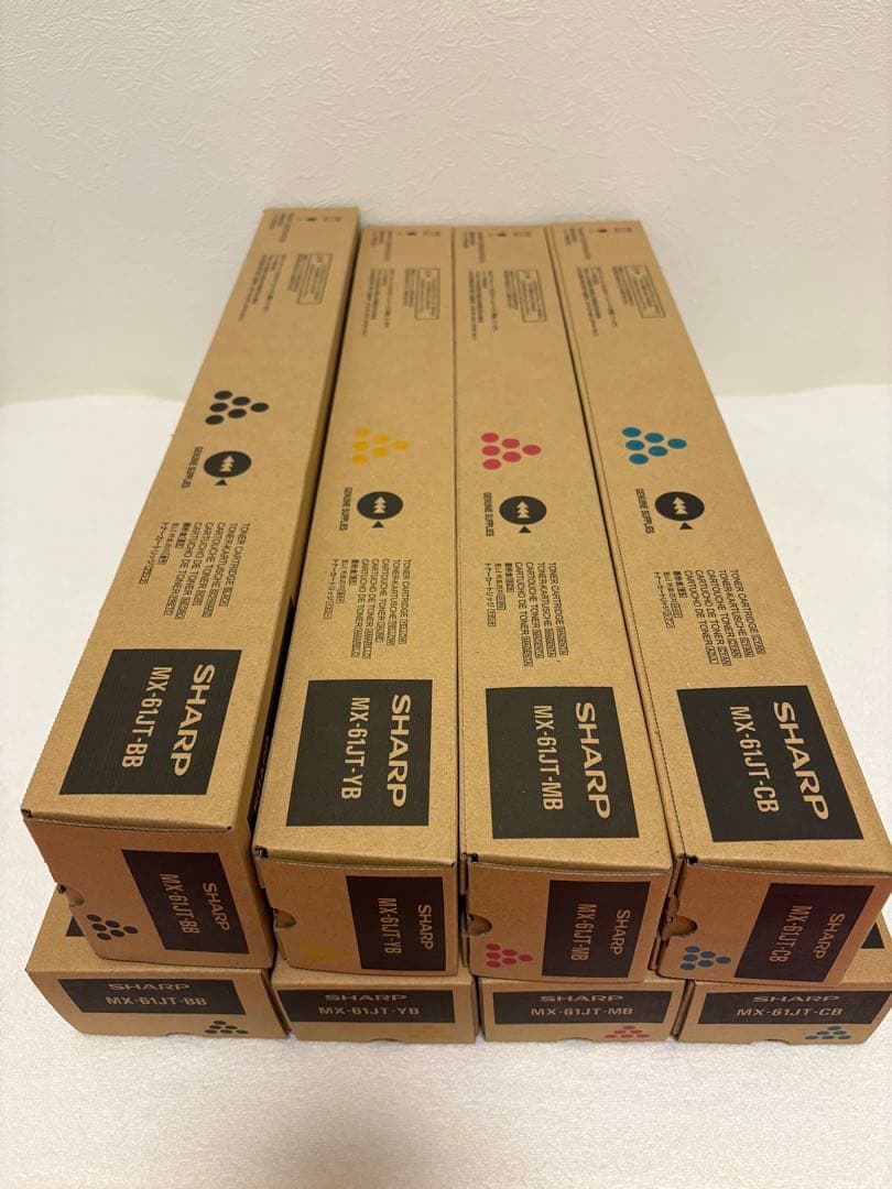 SHARP シャープ 純正トナー 新品未使用 美品 MX-61JT 4色2セット