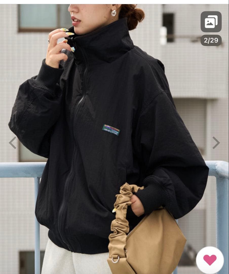 マウンテンパーカー 裏フリース リバーシブル ブルゾン ブラック