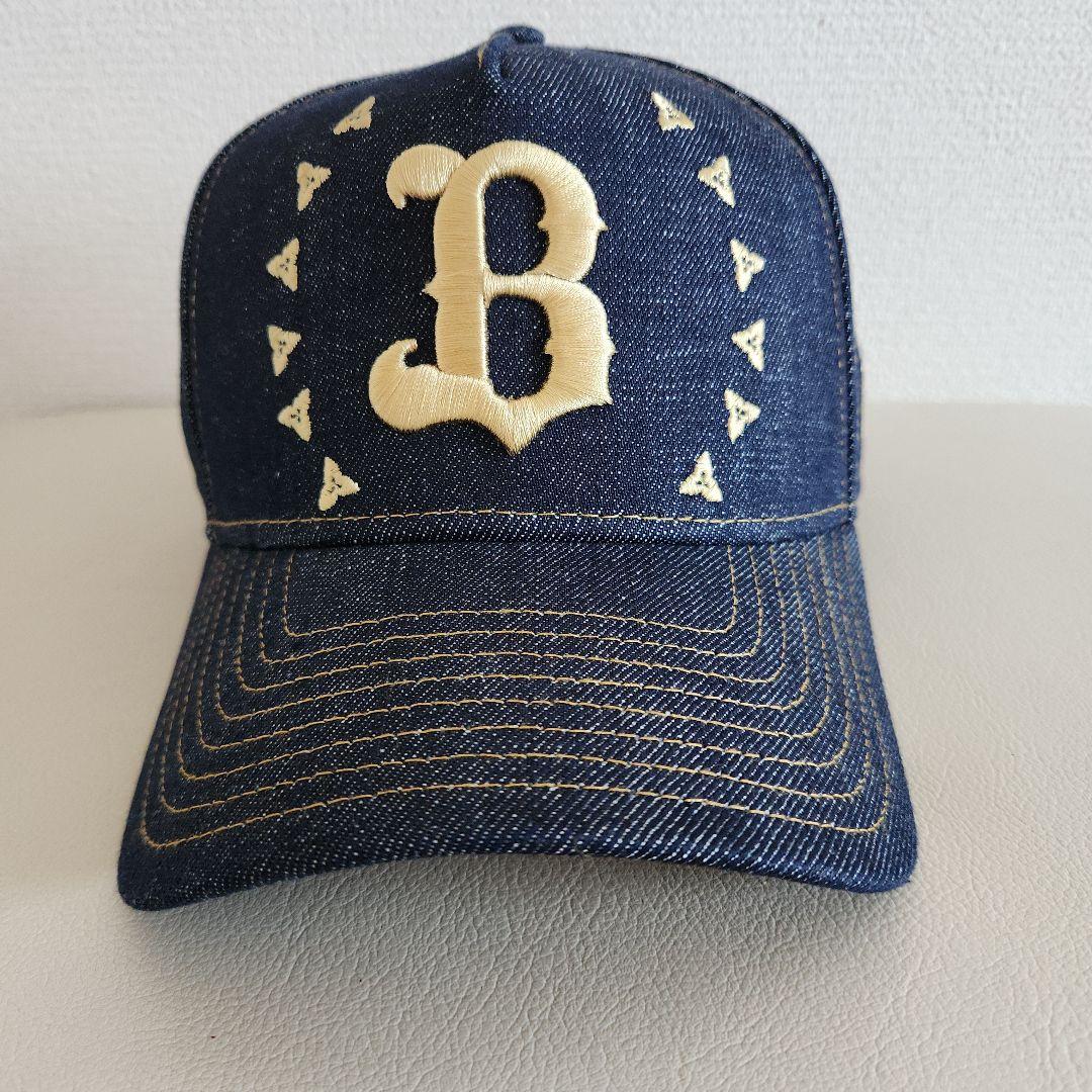 2026オリックスデニムキャンプ帽子 B刺繍 New Era - メルカリ