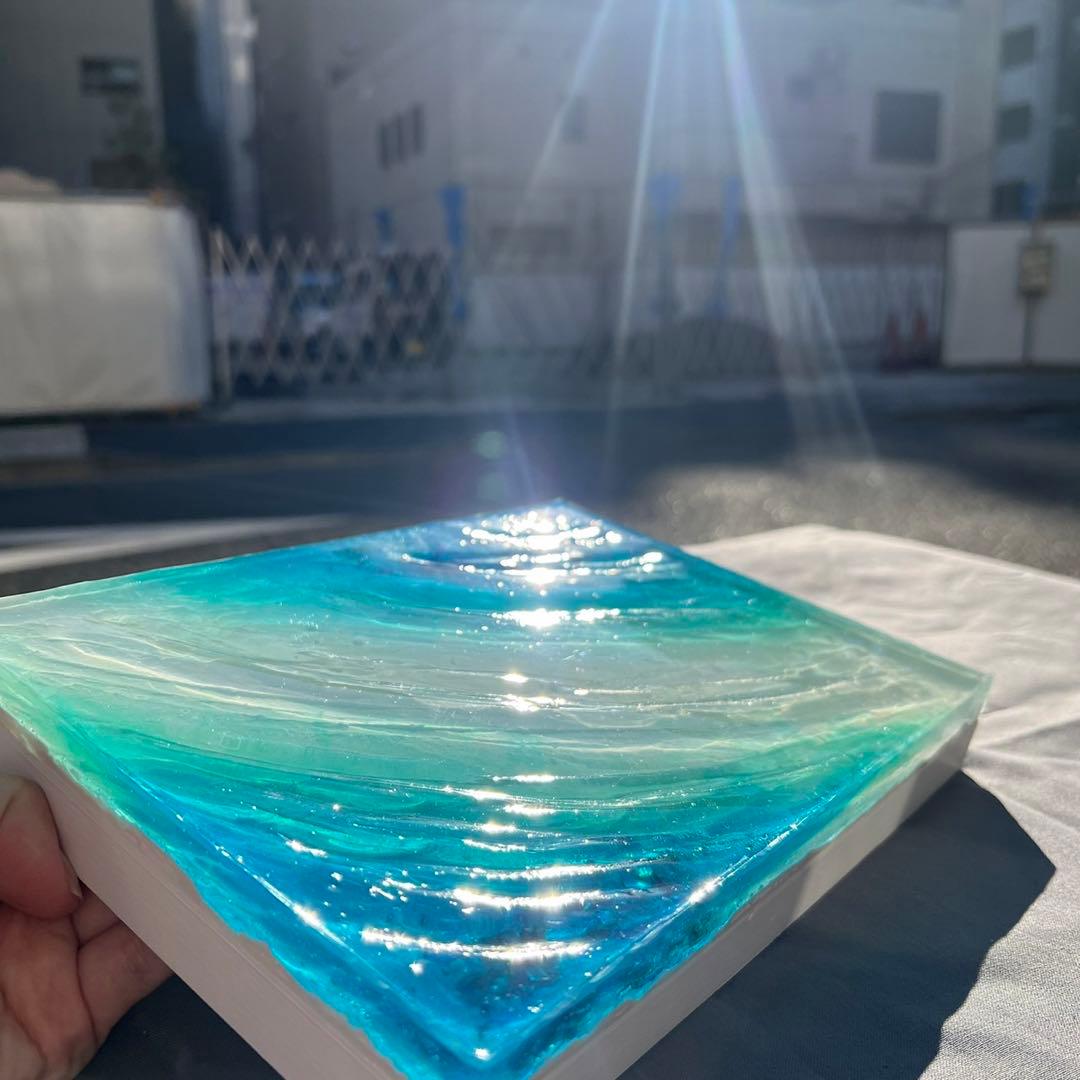 レジンアート】波紋アート／18cm × 26cm／枠なし | 激安通販のイーサプライ