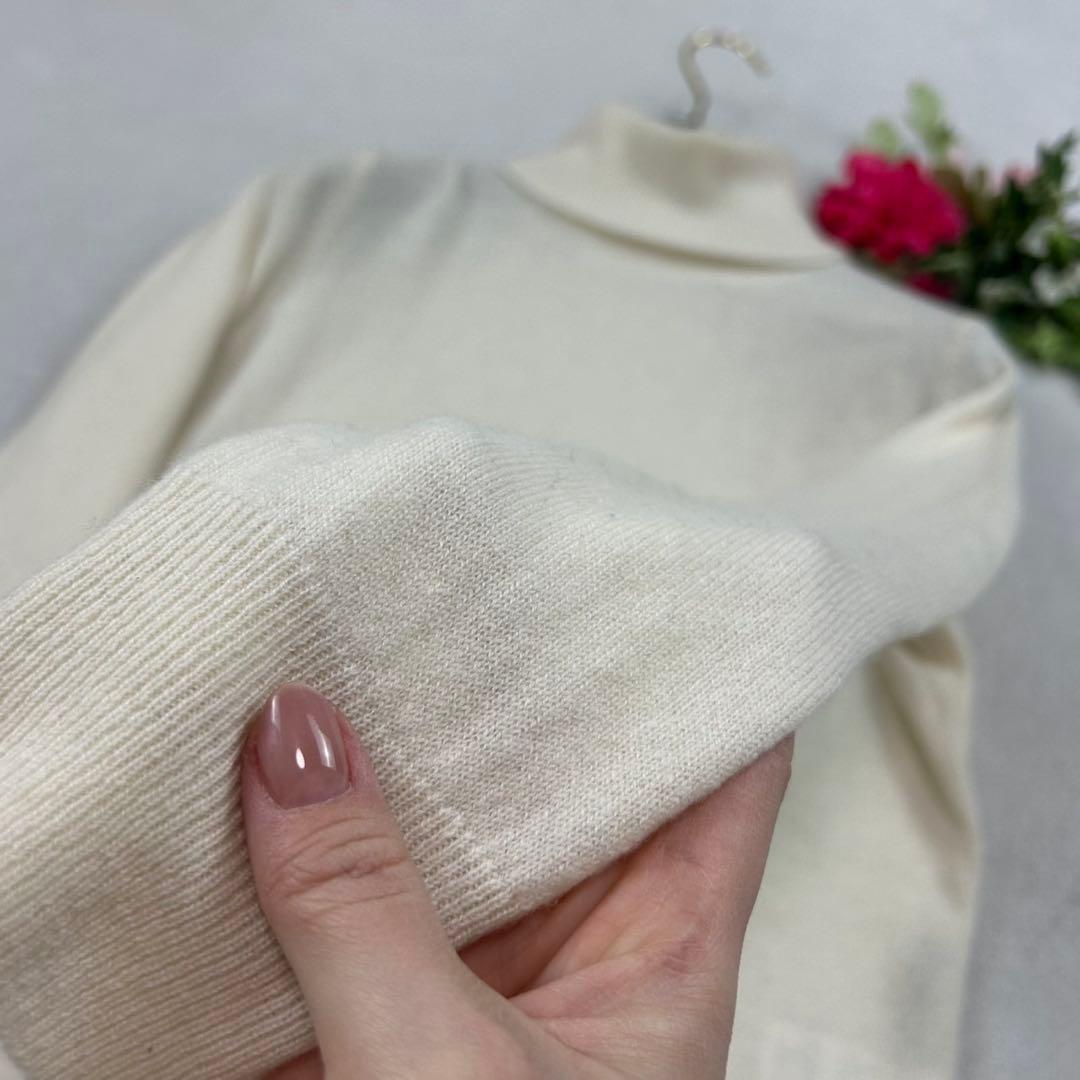 K852 M セオリーリュクス カシミヤ100% ニット ホワイト レディース