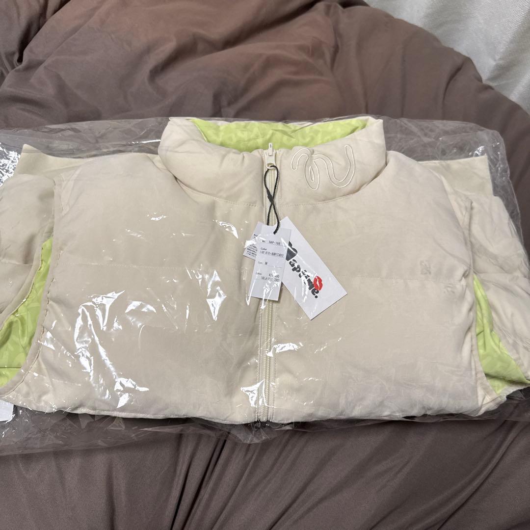 Naptime. ダウンベスト ライトベージュ×総柄ピスタチオ 2026年最新】NapTime ベストの人気アイテム - メルカリ
