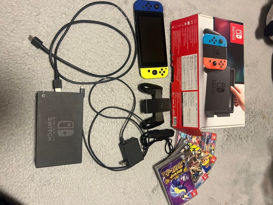 Switch本体＋ソフト4本セット 本体のみ可 - メルカリ