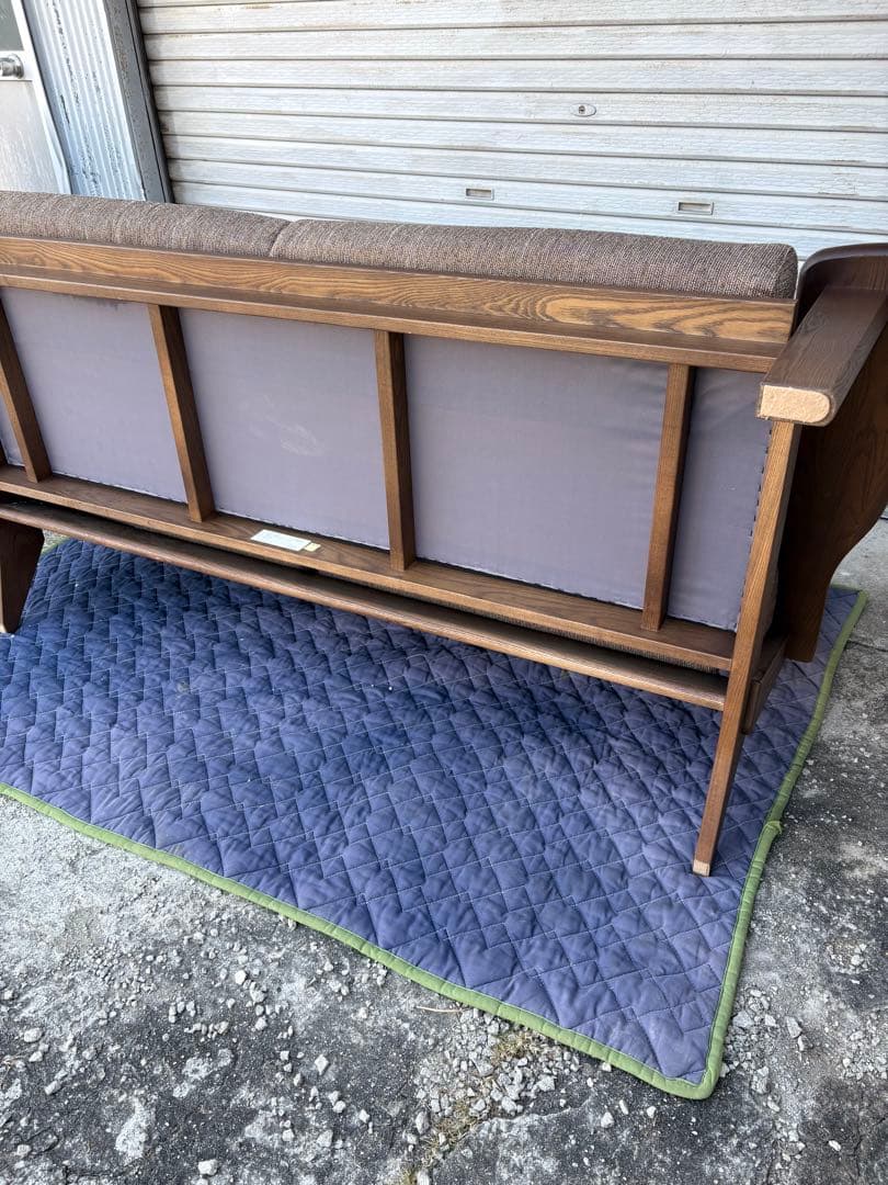 美品 ナガノインテリア 3Pソファ 天然木 LC048 - メルカリ