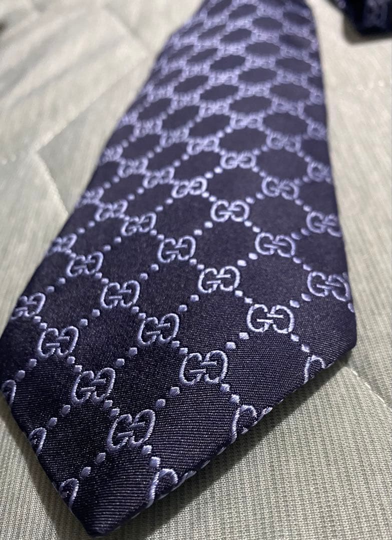 1番人気組み合わせ☆】GUCCI×GGロゴ×ネイビーカラー×剣先8cm - メルカリ