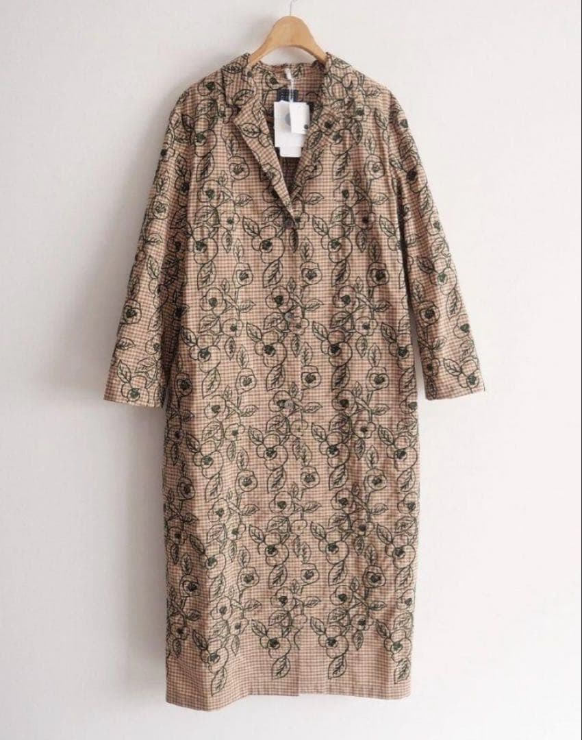 新品 未着用 ミナペルホネン swing camellia ロングコート 38 - メルカリ