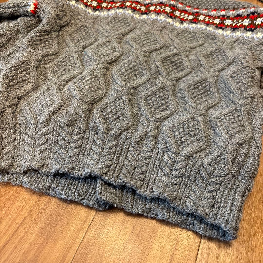 INVERALLAN インバーアラン カウチンニット 未使用 00's グレー - メルカリ