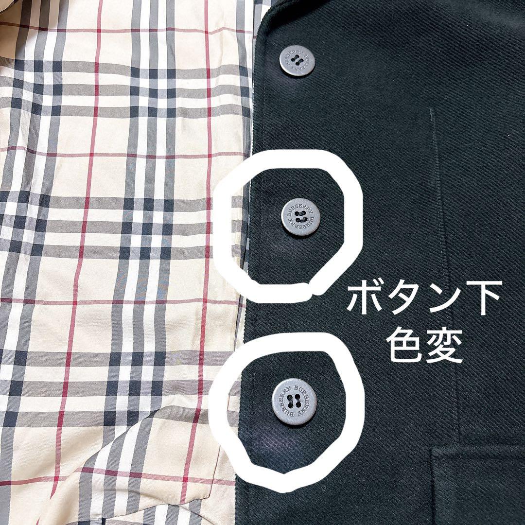 バーバリーロンドン コーデュロイジャケット ノバチェック ブラック