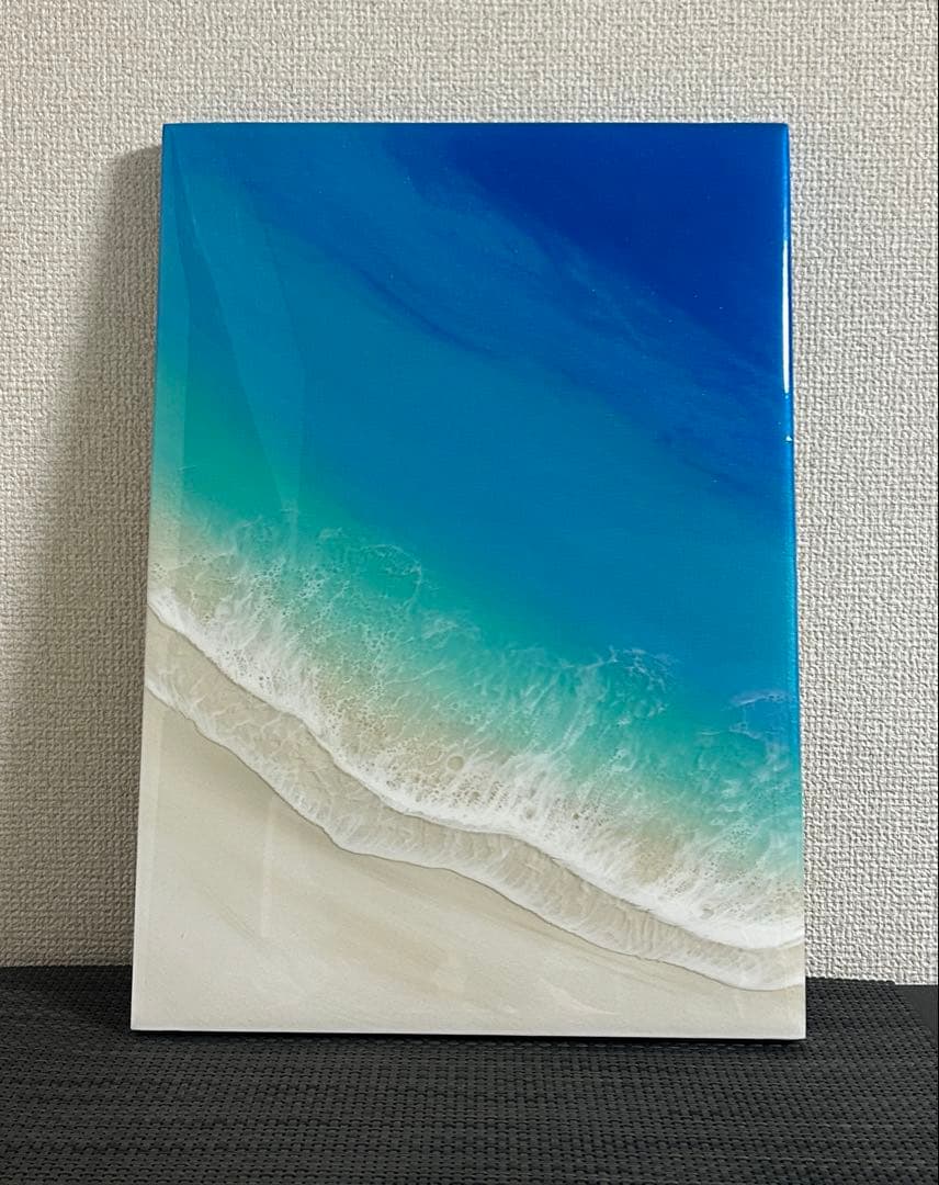 2025蓄光入りオーシャンレジンアートNo.6【A3パネル】 2025蓄光入りオーシャンレジンアートNo.6【A3パネル】 2025蓄光入り